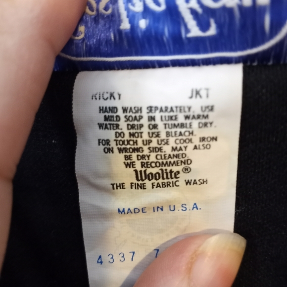 Vintage Leslie Fay Black Knit Peplum Jacket Blazer Measures as a S - Picture 6 of 9